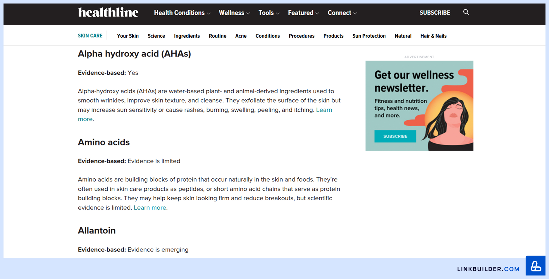 Example of Placing a Niche Insert in a Listicle
